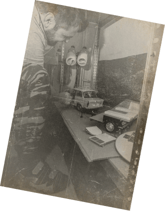 Auto-Welt Model kolekcjonerski O mnie przy pracy Trabant Auto-Welt Model kolekcjonerski O mnie opis